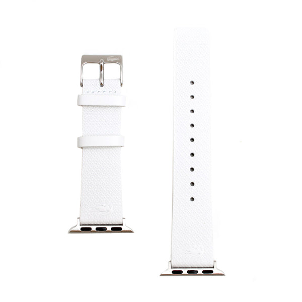 ラコステ LACOSTE アップルウォッチ用バンド 替えベルト 38mm 40mm 41mm 2050025 メンズ レディース ホワイト シルバー